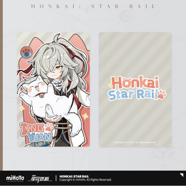 Jing Yuan – Honkai: Star Rail Chibi Cat Series Hologram Collection Card