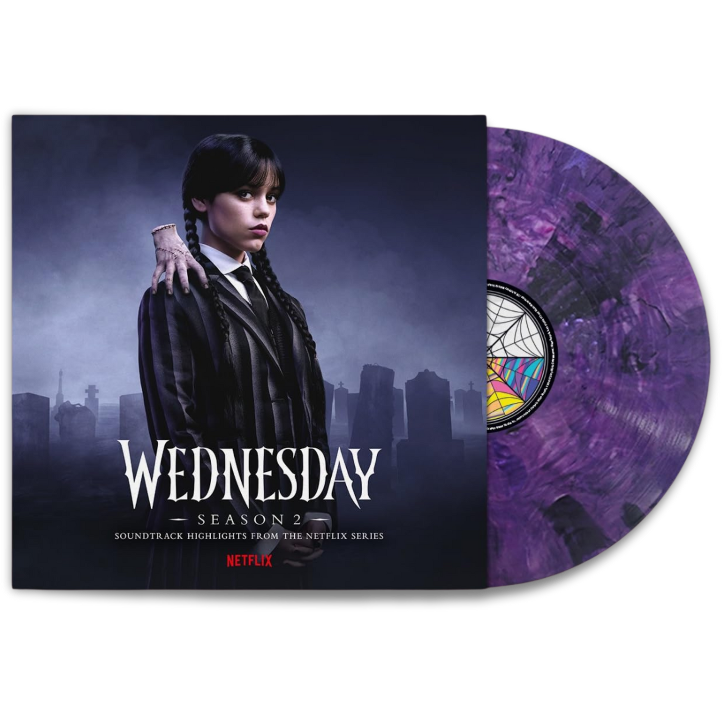 Wednesday – Season 2 (Soundtrack Highlights from the Netflix Series) (Purple & Black Blended Vinyl)