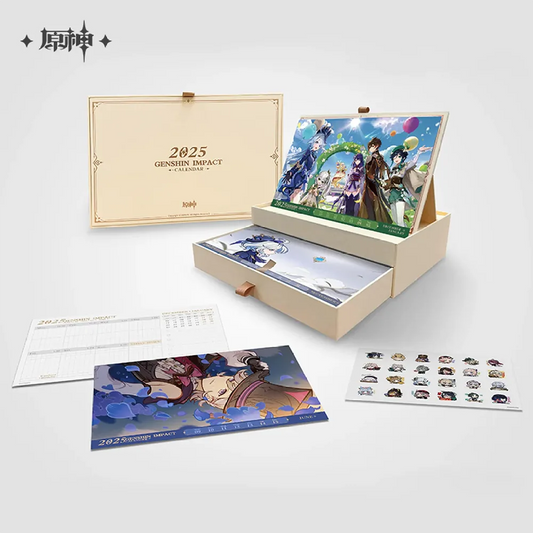 Genshin Impact 2025 Desk Calendar Gift Box