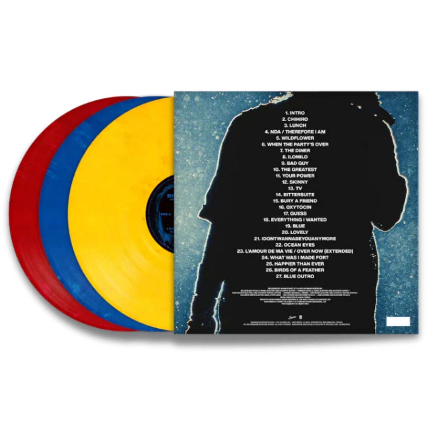 Billie Eilish – Hit Me Hard And Soft: The Tour (Live) (3LP, Blue & Yellow & Red Vinyl)