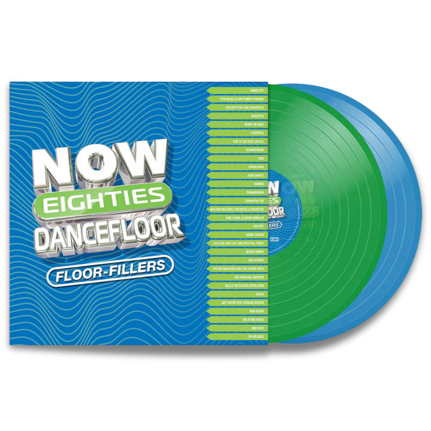 Now Eighties Dancefloor Floorfillers (2LP, Blue & Green Vinyl)