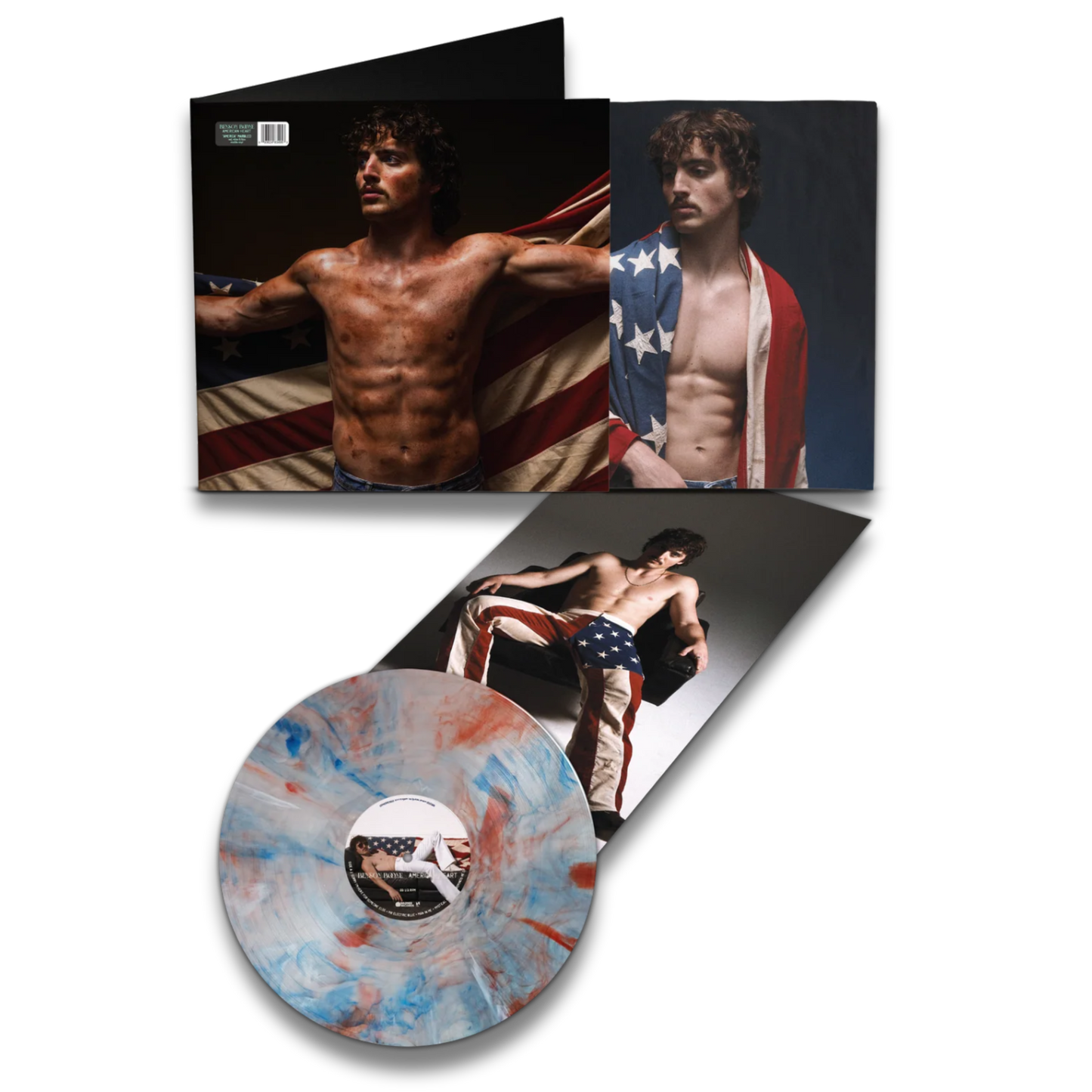 Benson Boone – American Heart (Red, White & Blue Marble on Translucent Clear Vinyl)