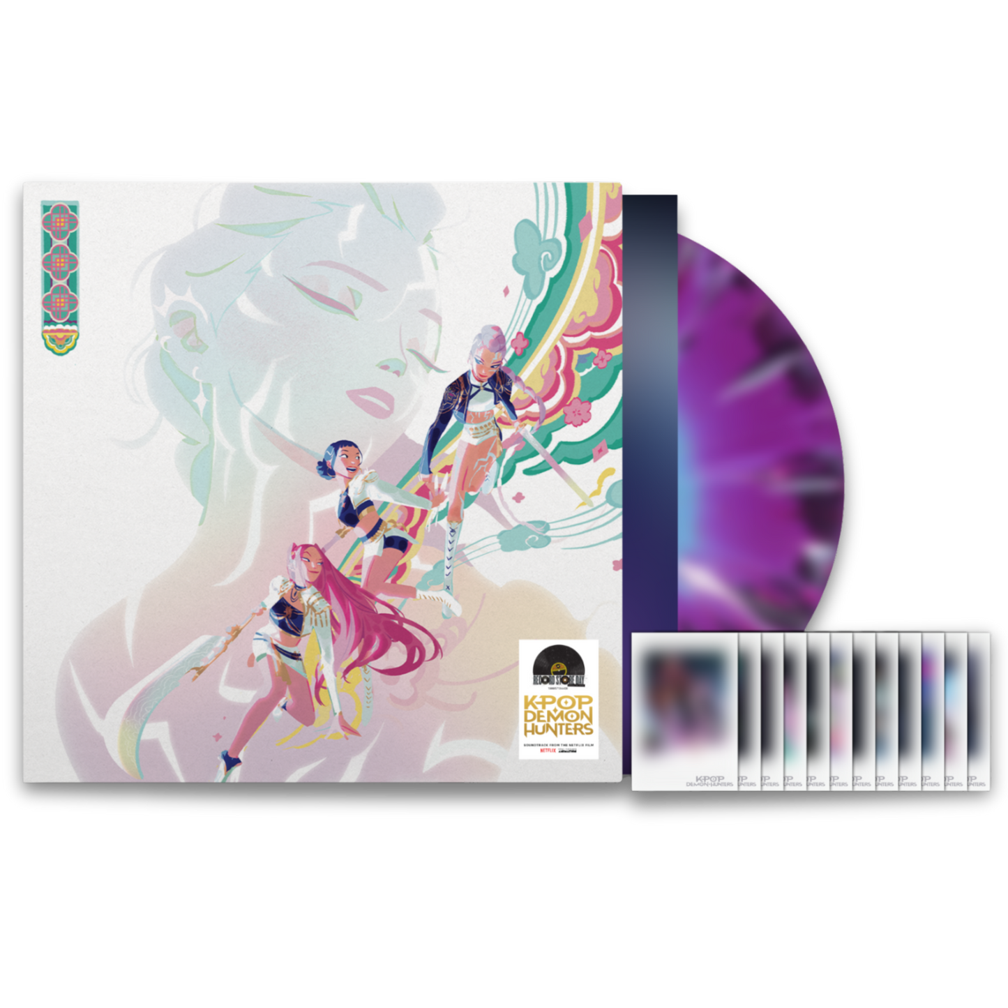 KPop Demon Hunters (Soundtrack From The Netflix Film) (Black With Pink & Cyan Swirl Vinyl, HUNTR/X Edition)