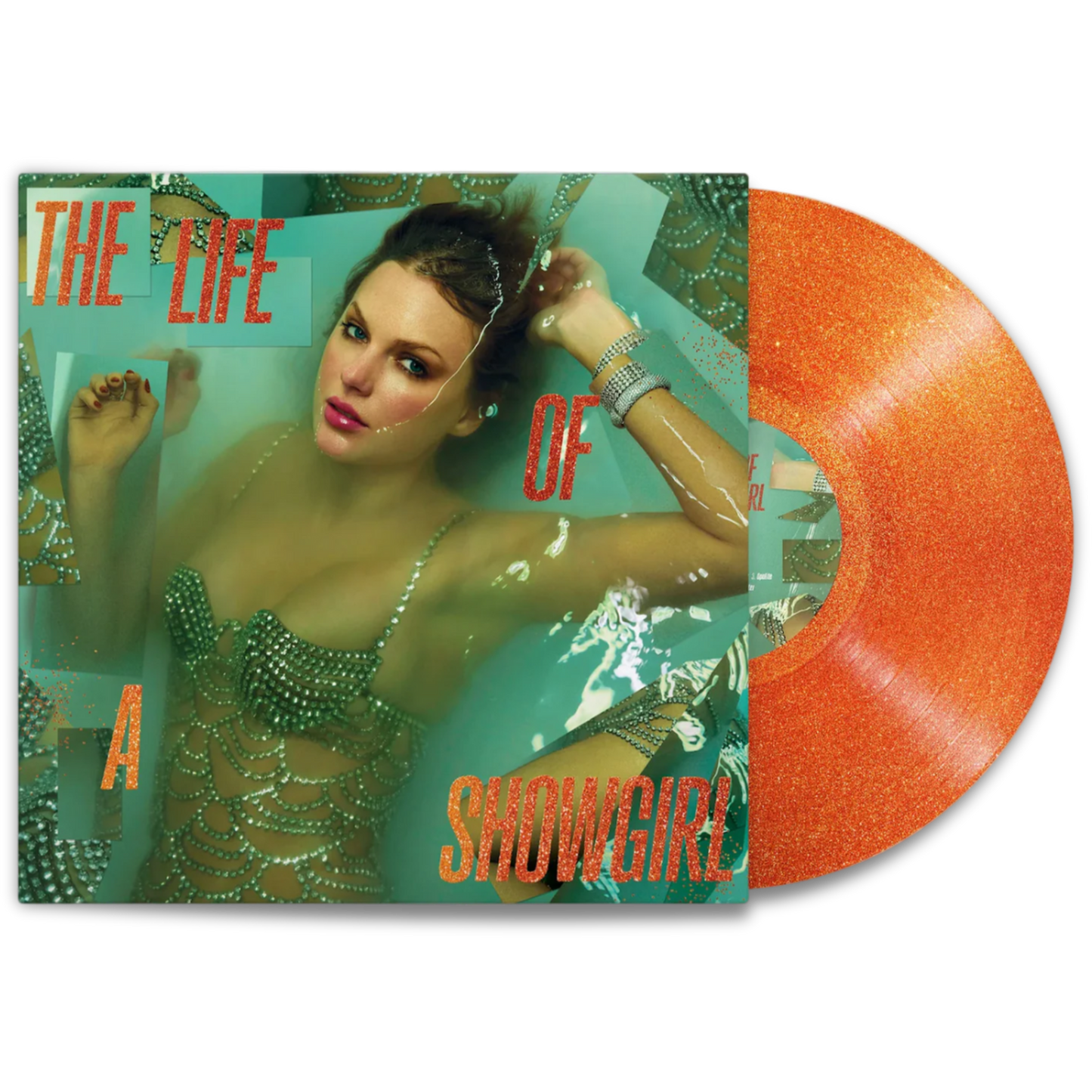 Taylor Swift – The Life Of A Showgirl (Portofino Orange Glitter Vinyl)
