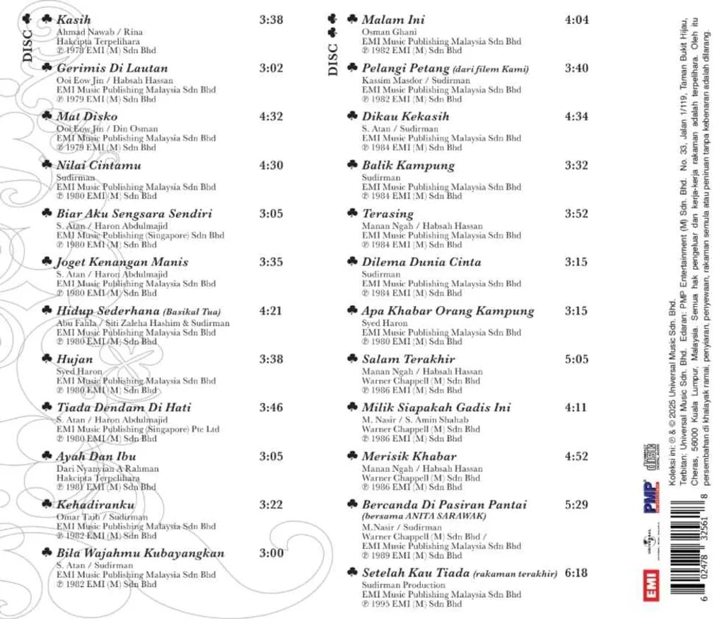 Dato' Sudirman – Memori Hit 1954 • 1992 (2CD)