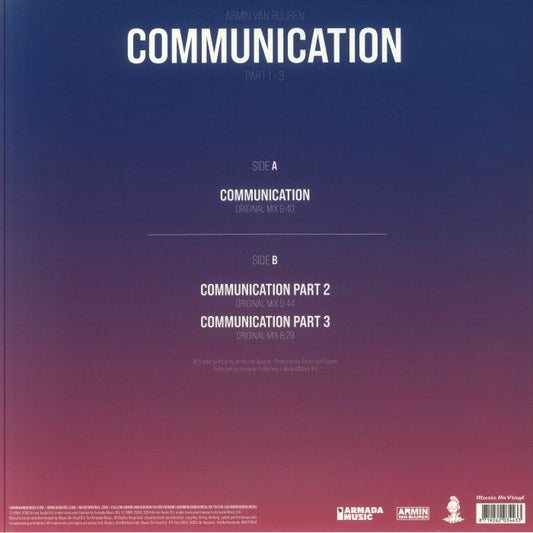 Armin van Buuren – Communication Part 1-3 (12", Limited Edition, Purple Translucent Vinyl)