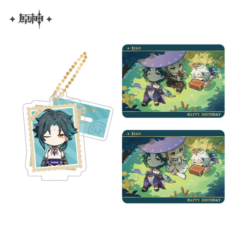 Xiao – Genshin Impact Photo Reminiscing Series Character Acrylic Stand & Card Set