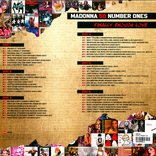 Madonna – Finally Enough Love (50 Number Ones) (6LP)