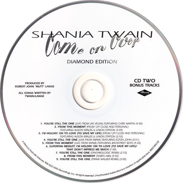 Shania Twain – Come On Over (25th Anniversary Diamond Edition)(2CD)