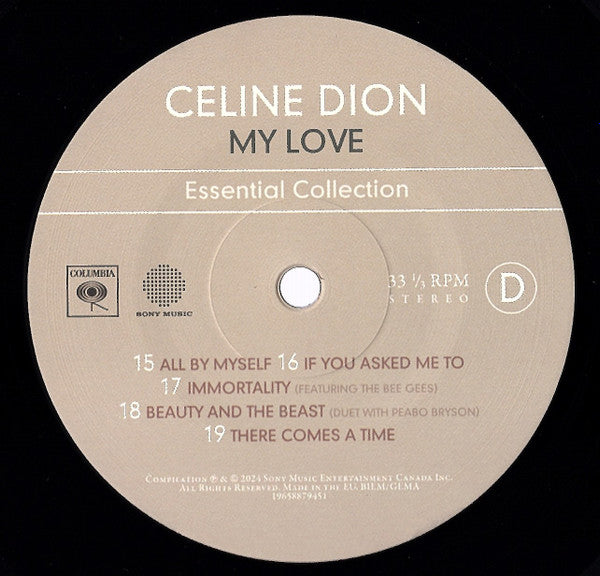 Celine Dion – My Love Essential Collection (2LP)