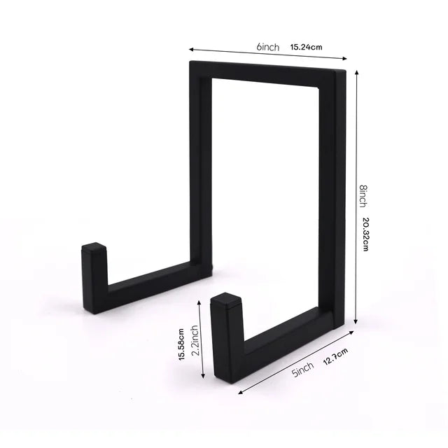 Vinyl Record Stand (Black Metal)
