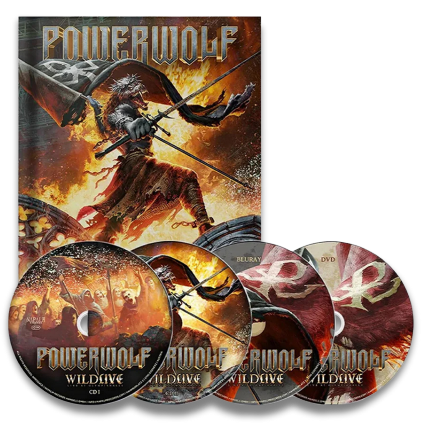 Powerwolf – Wildlive (Live At Olympiahalle) (2CD+1Bluray+1DVD)