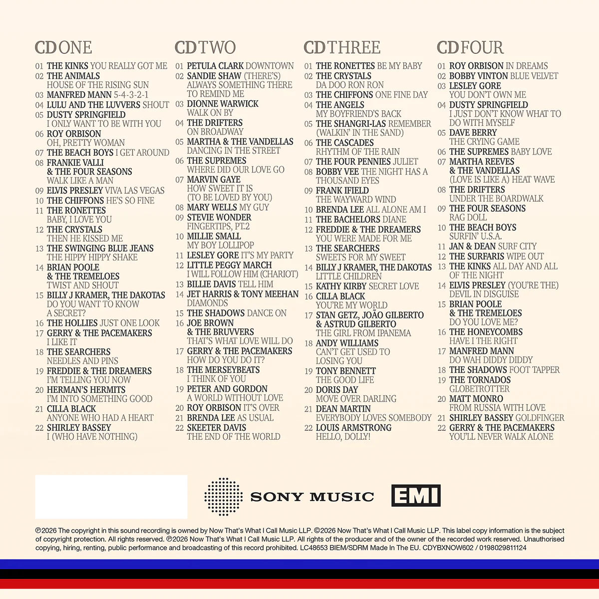Now Yearbook Presents – The 60s - Volume 2: 1963-1964 (4CD, Deluxe Edition)