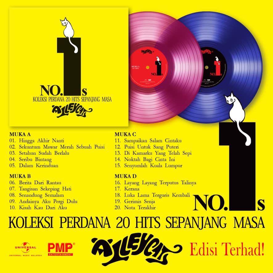 Alleycats – No.1s: Koleksi Perdana 20 Hits (Gatefold, Limited Edition, 2LP, Transparent Claret & Blue)