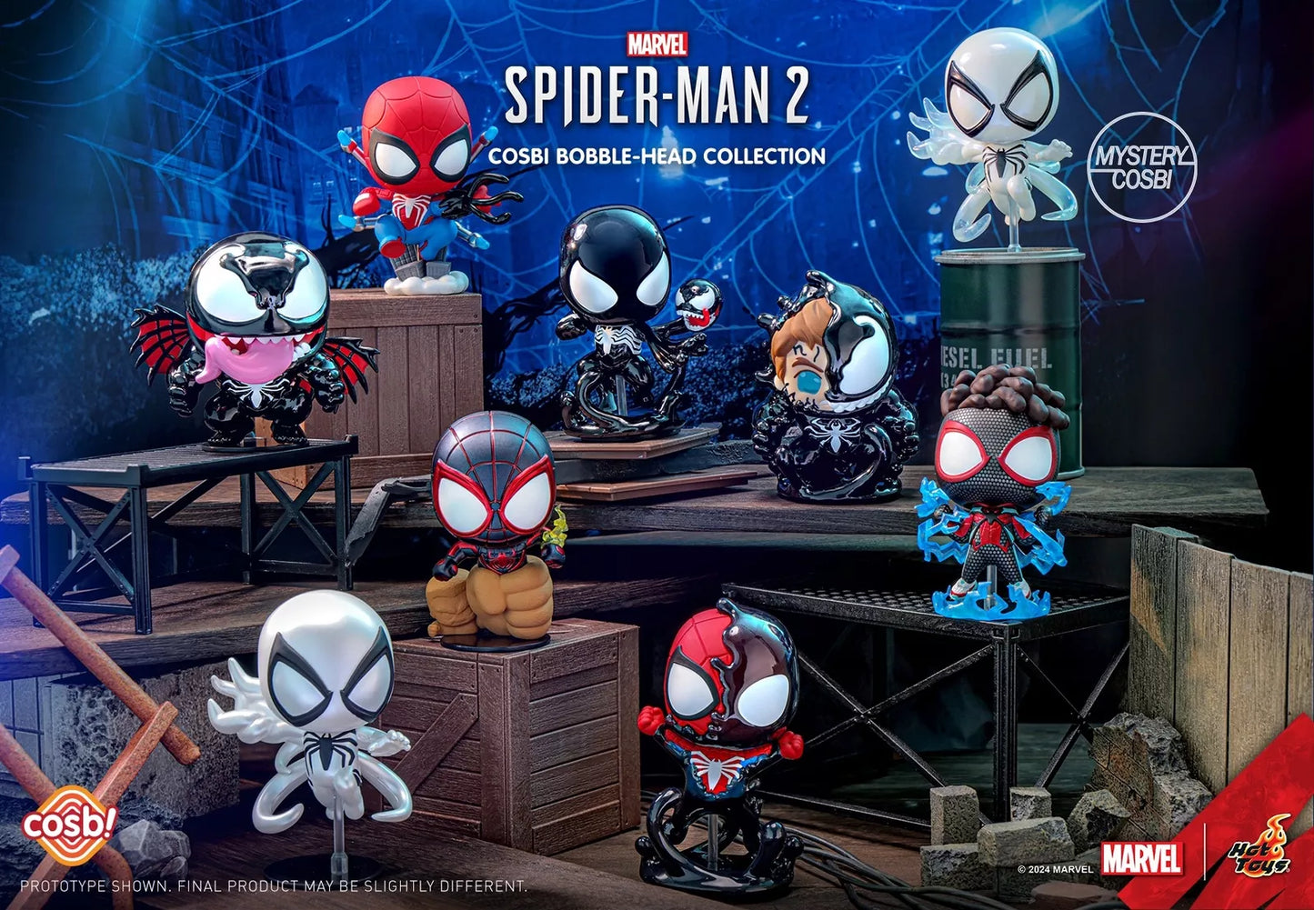 Hot Toys Marvel Spider-Man 2 Cosbi Bobble-Head Collection Blind Box