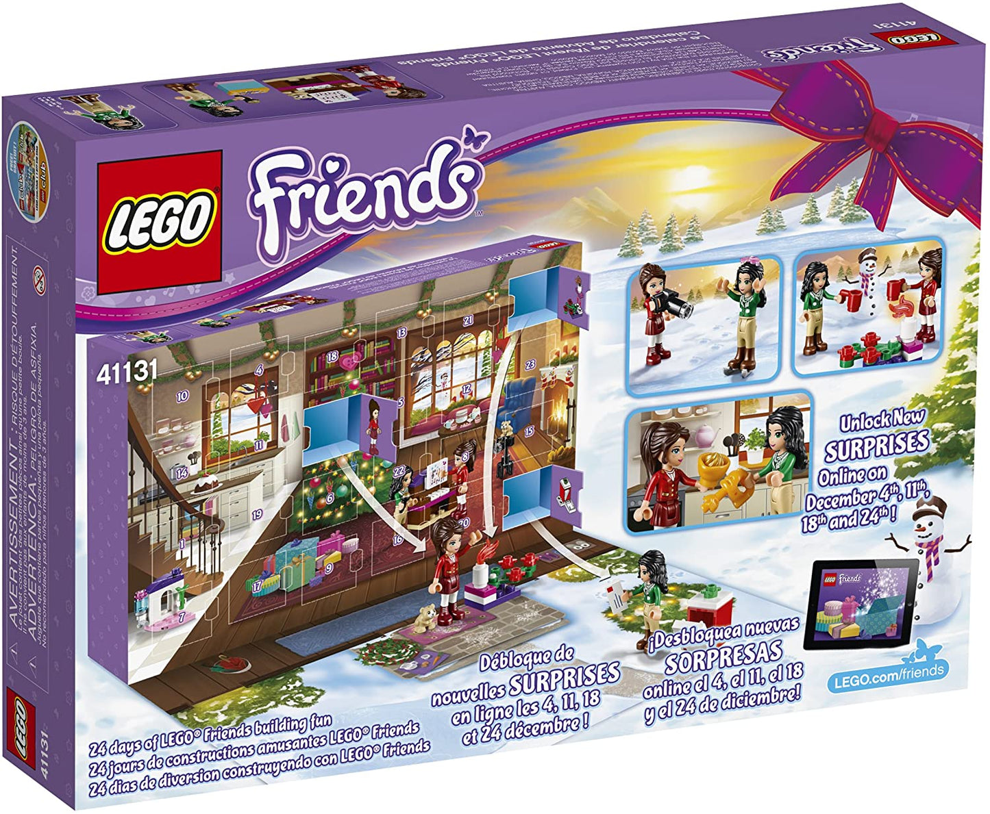 LEGO Friends 41131 Advent Calendar Building Kit (218 Piece)
