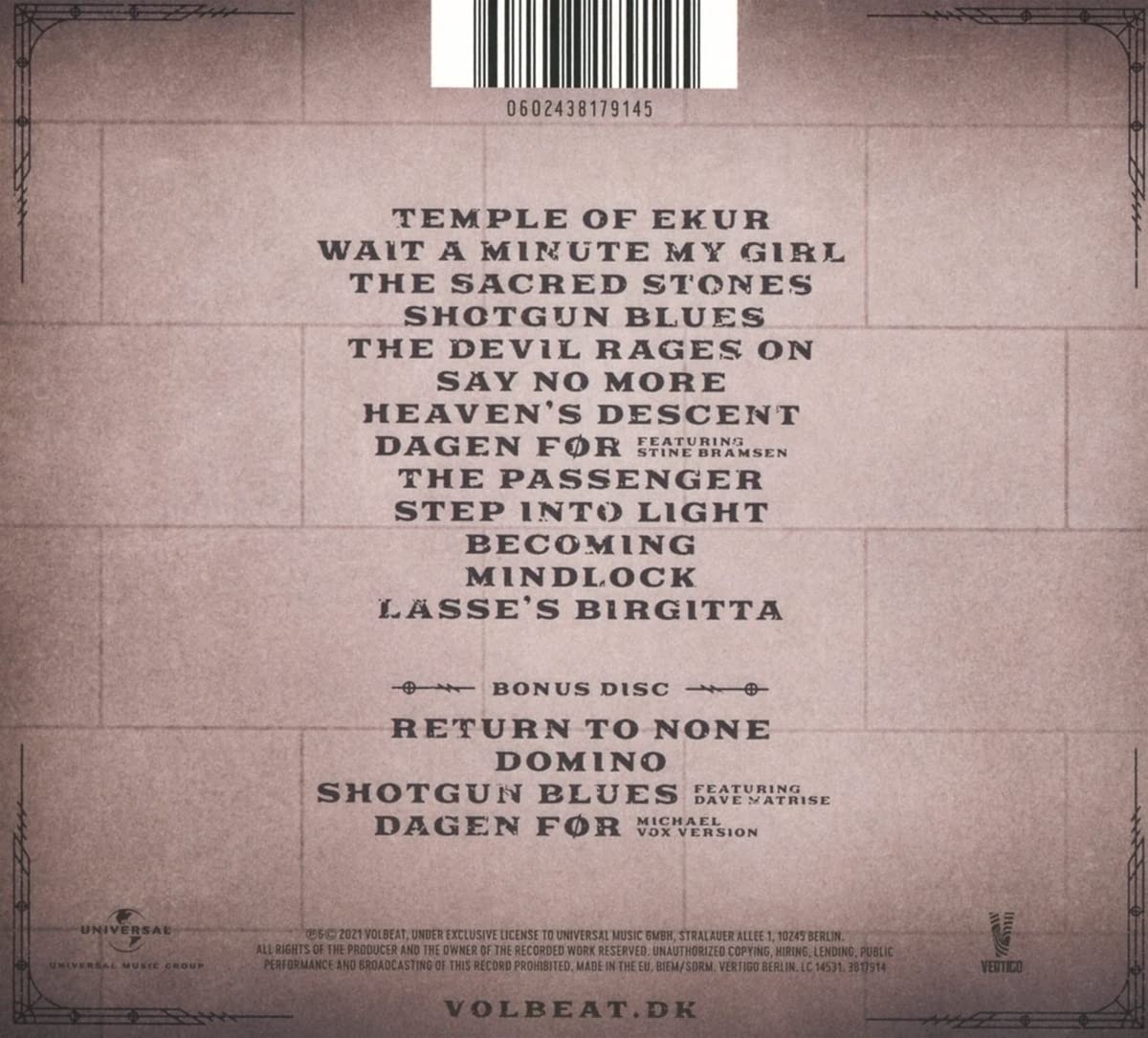 Volbeat -Servant Of The Mind (Deluxe)