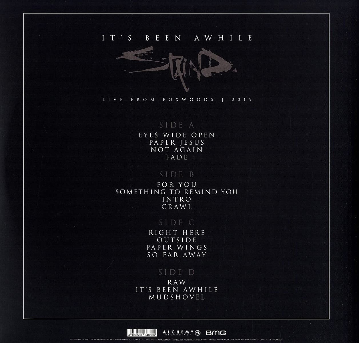 Staind -Live: Its Been Awhile