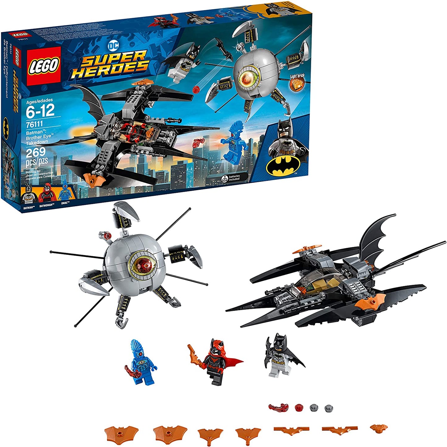 LEGO DC Super Heroes Batman: Brother Eye Takedown 76111 Building Kit (269 Piece)