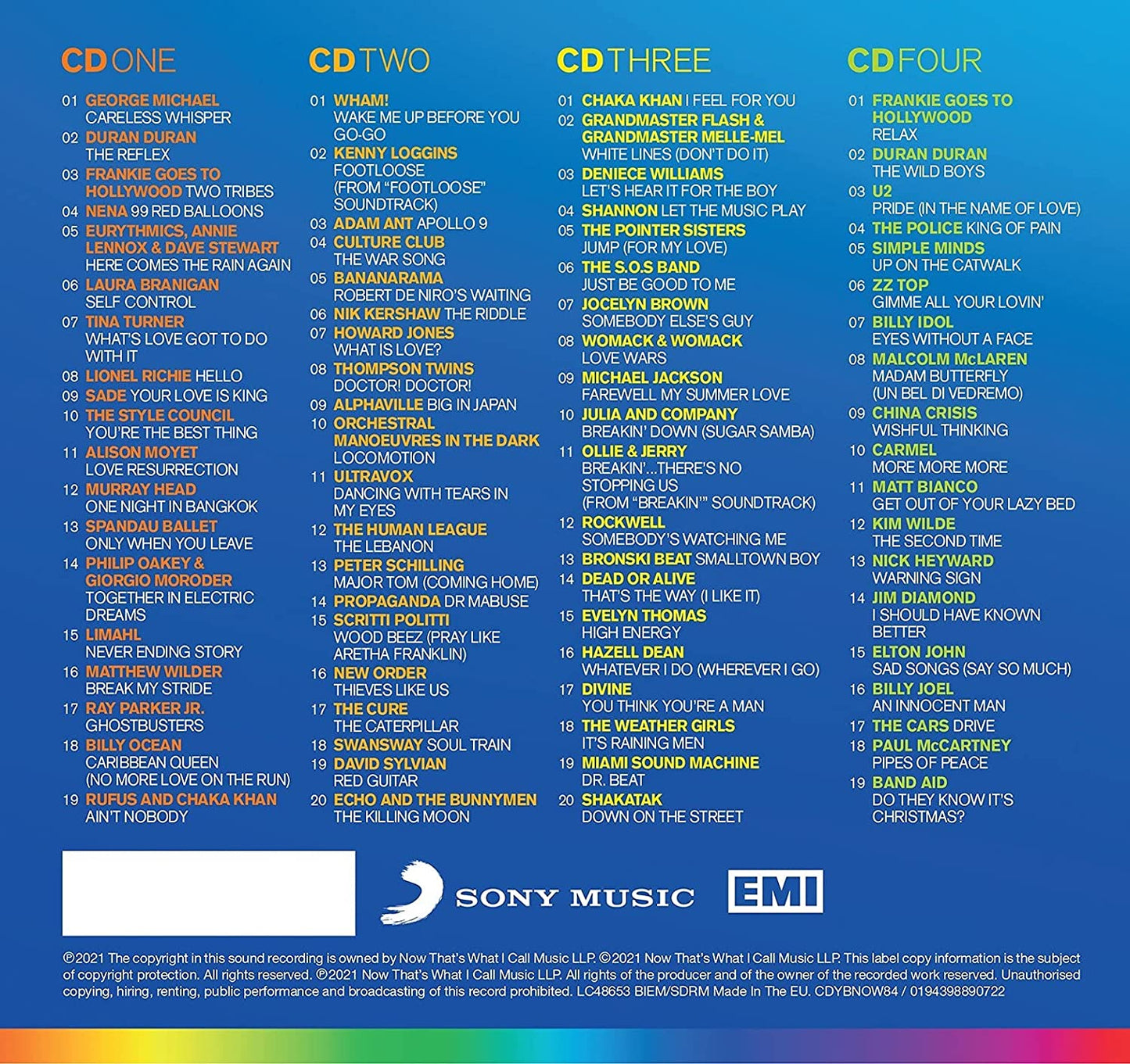 Now Yearbook Extra '84 (4CD, Compilation)