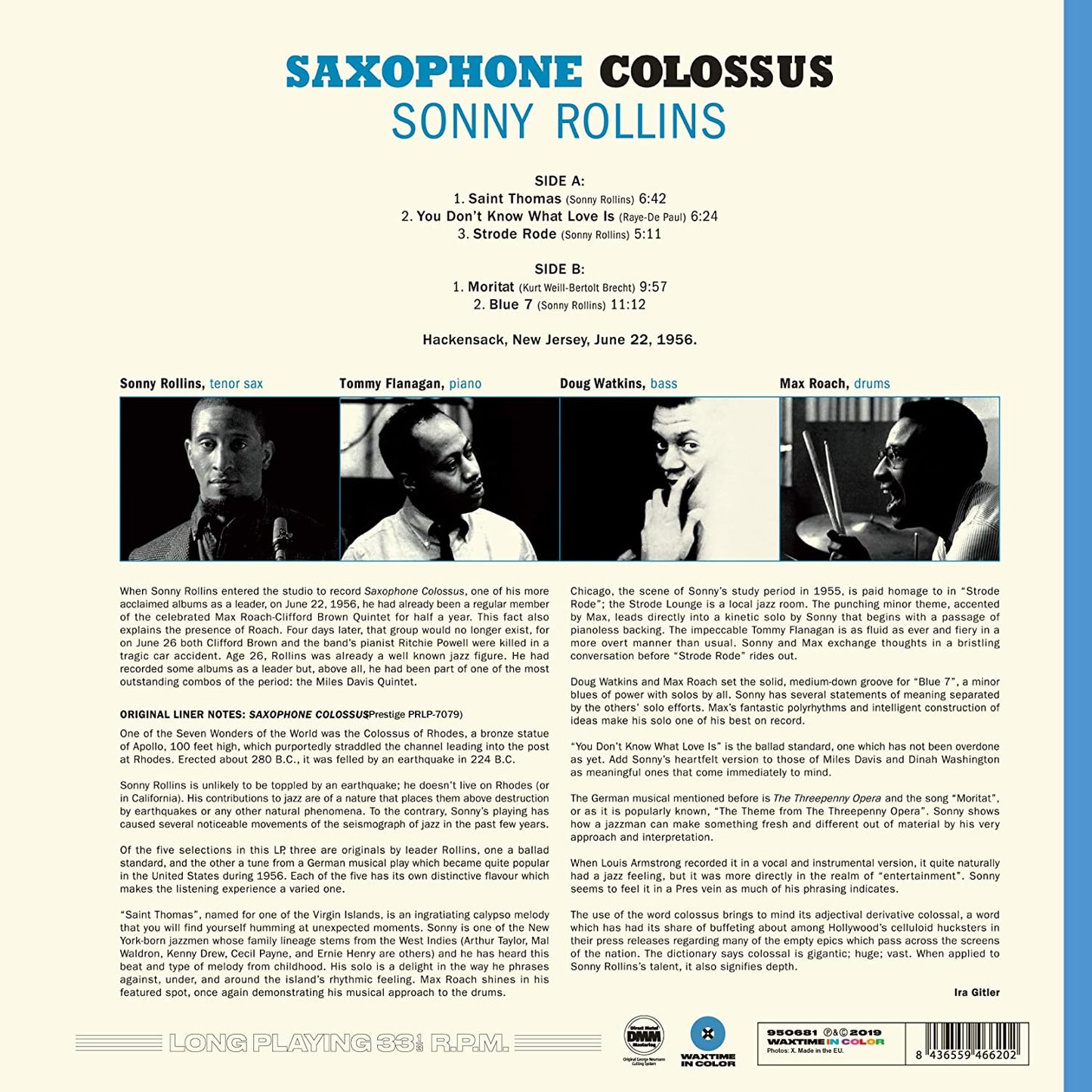 Sonny Rollins -Saxophone Colossus