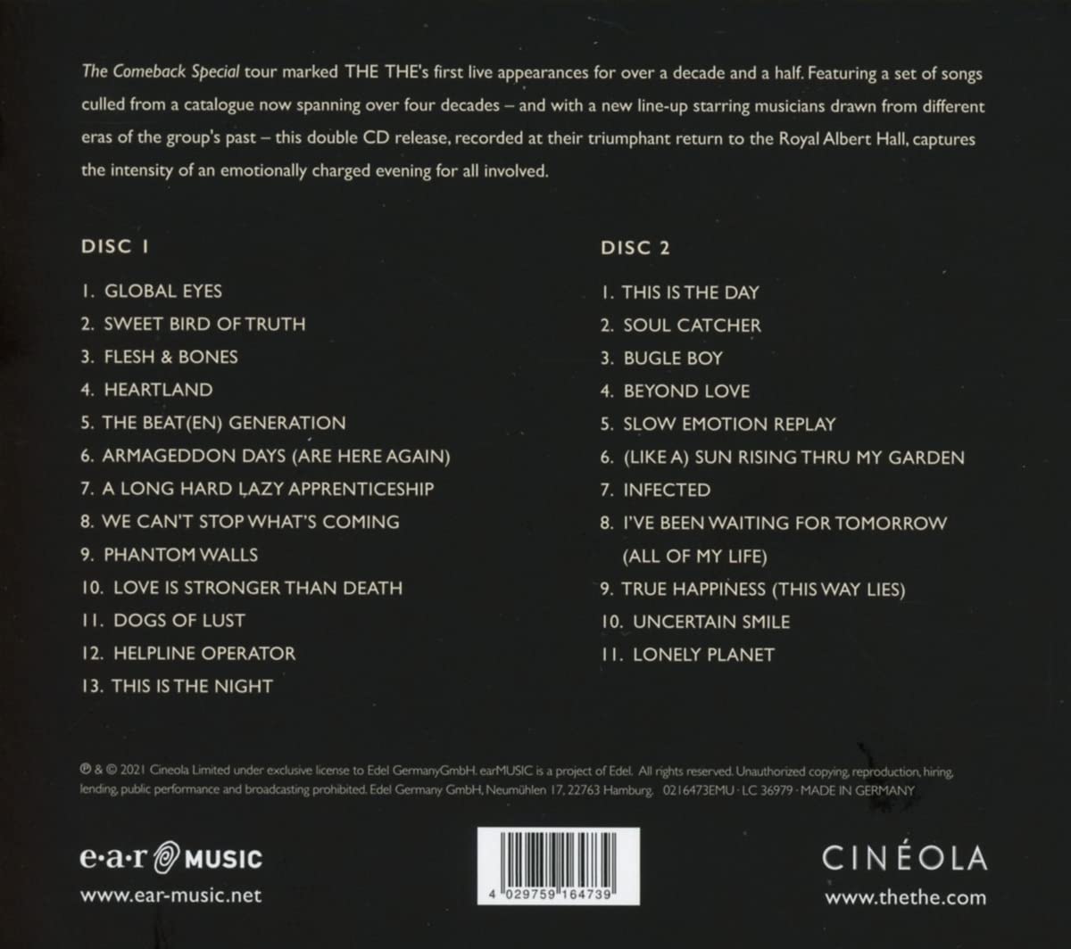 The The – The Comeback Special (Mediabook)