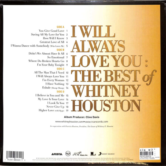 Whitney Houston -I Will Always Love You: (The Best Of Whitney Houston)