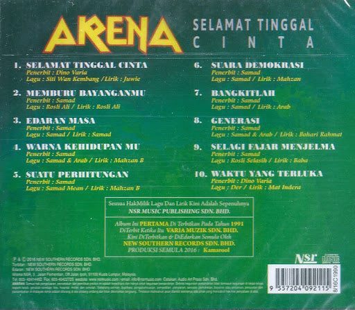 Arena -Selamat Tinggal Cinta