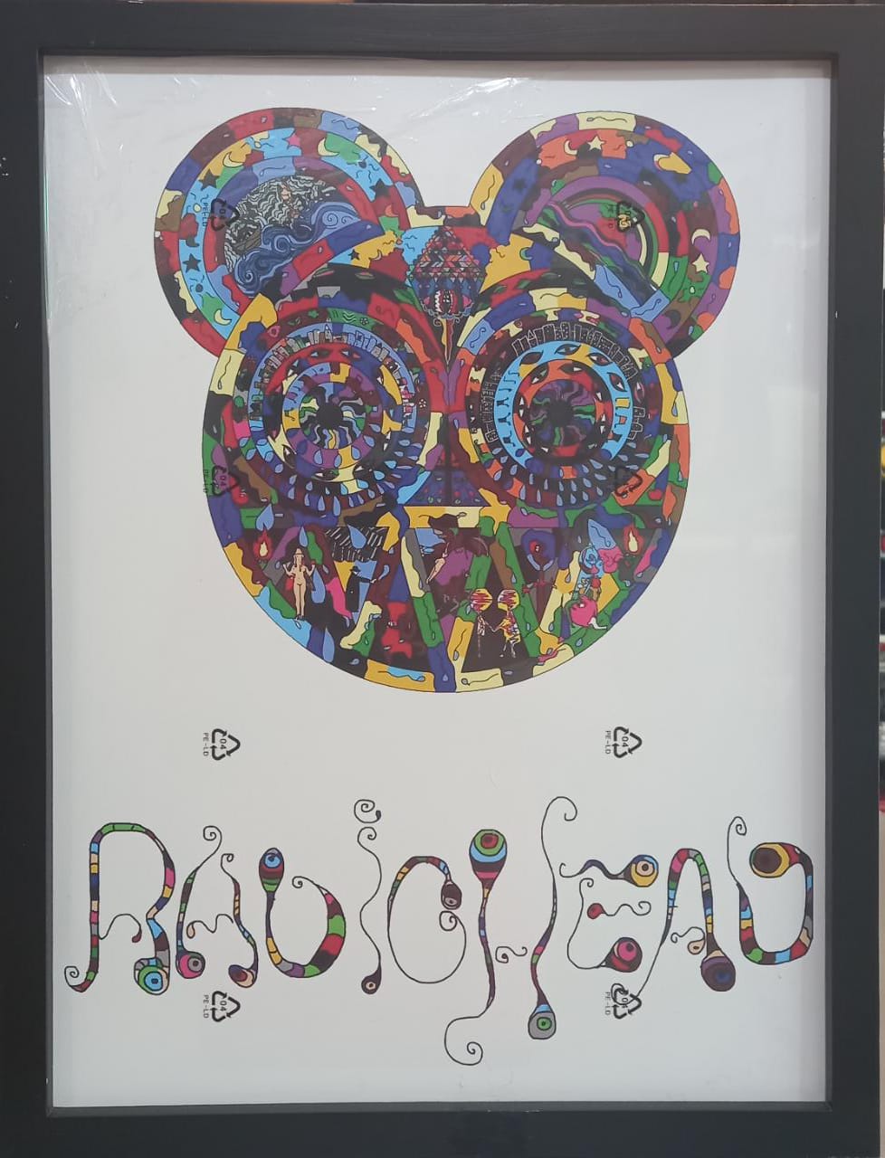 Black frame (L 33cm , W 43cm)
