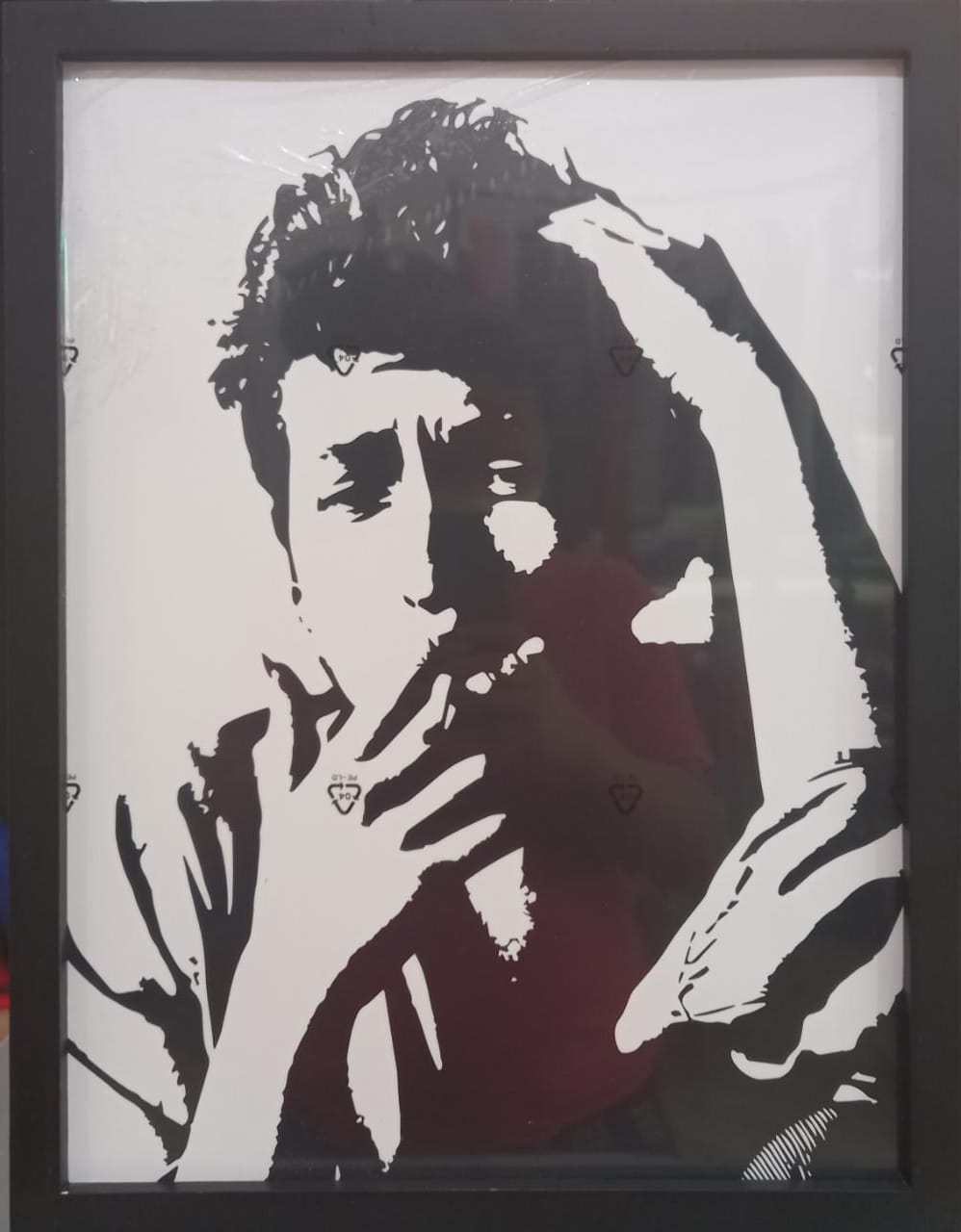 Black frame (L 33cm , W 43cm)