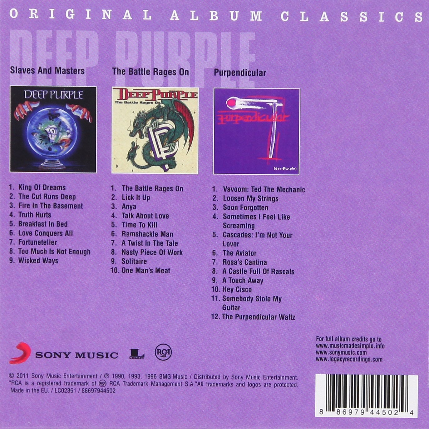 Deep Purple – Original Album Classics (3CD)