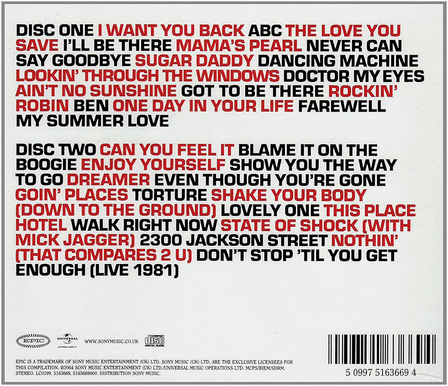 Jackson -The very best of jacksons