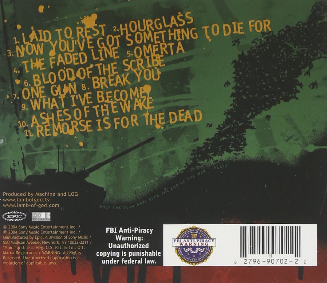 Lamb of God -Ashes Of The Wake