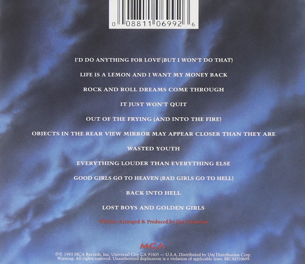 Meat Loaf -Bat out of Hell II: Back into Hell