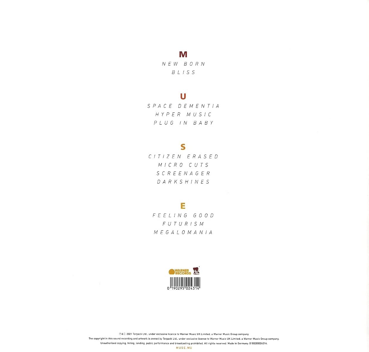 Muse -ORIGIN OF SYMMETRY XX Anniversary RemiXX