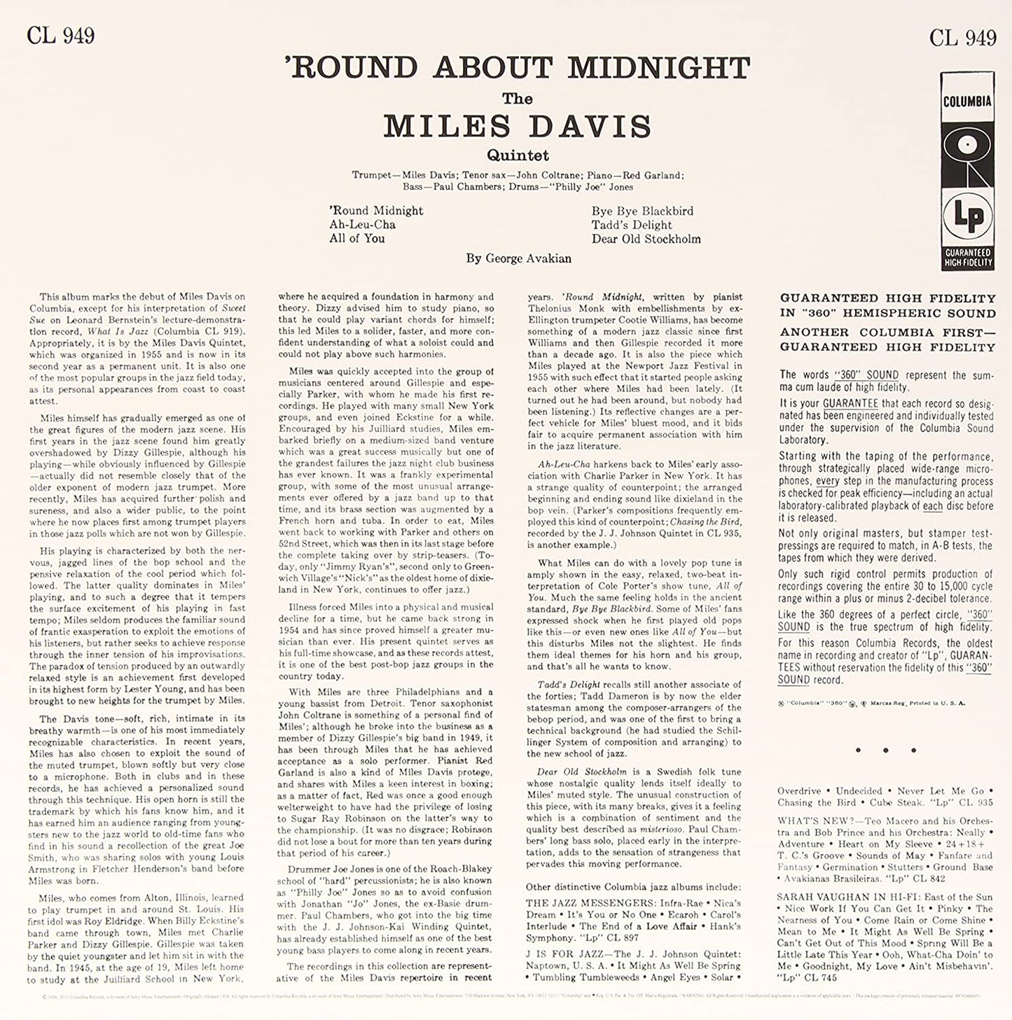 Miles Davis -Round About Midnight