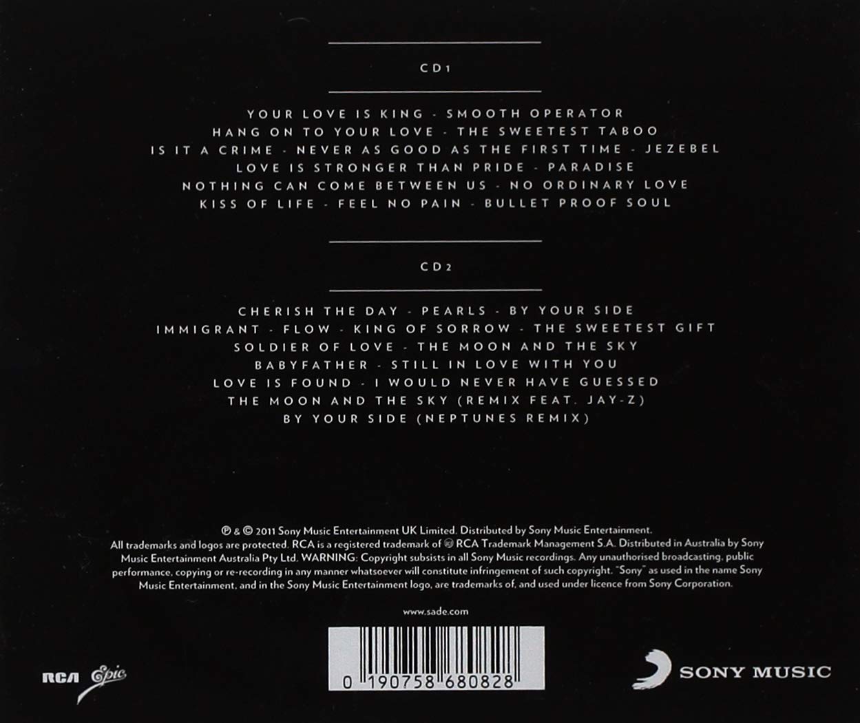 Sade – The Ultimate Collection (2D)