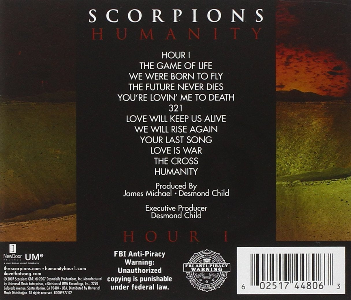 Scorpions – Humanity - Hour I