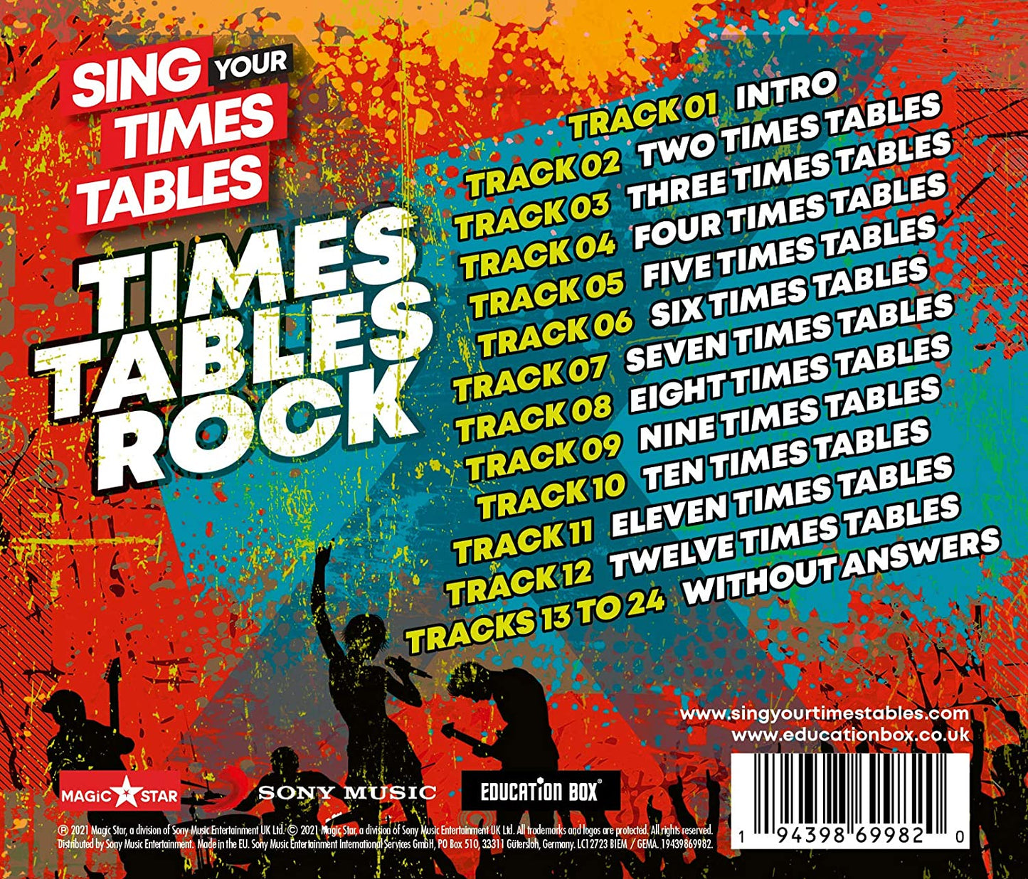 Education Box – Sing Your Times Tables: Times Tables Rock