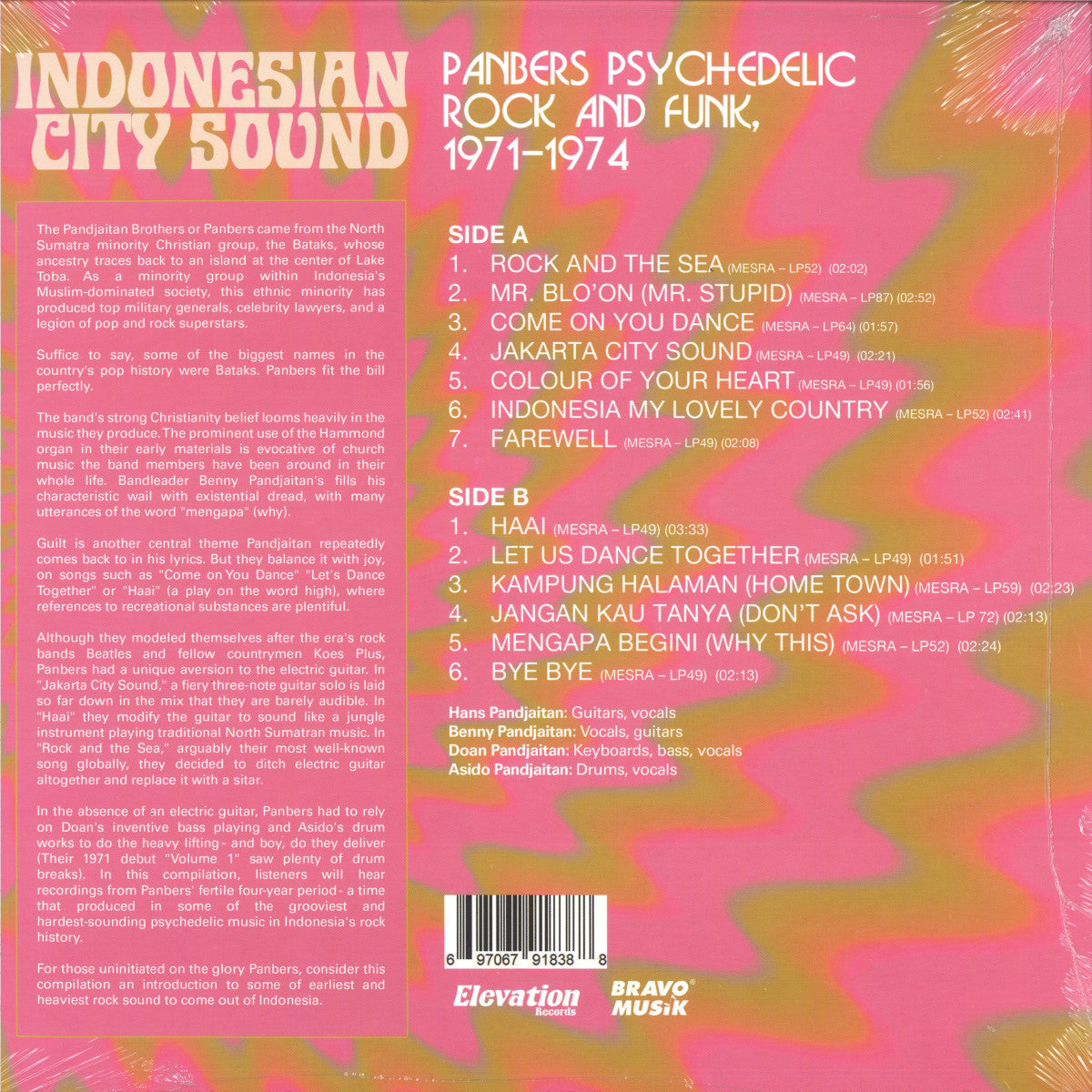 Panbers Psychedelic Rock and Funk, 1971-1974 – Indonesian City Sound