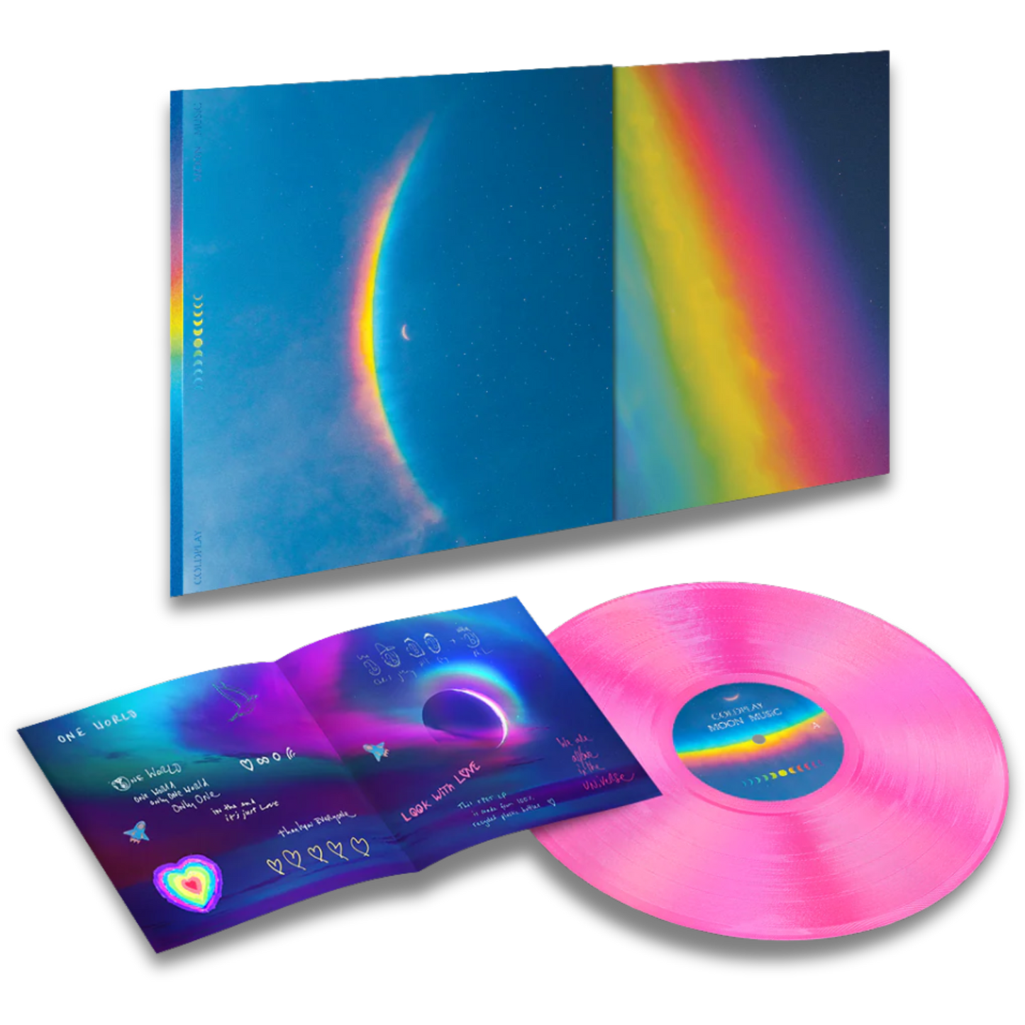 Coldplay – Moon Music (Transparent Pink, Recycled Plastic Bottles, 140g Vinyl)
