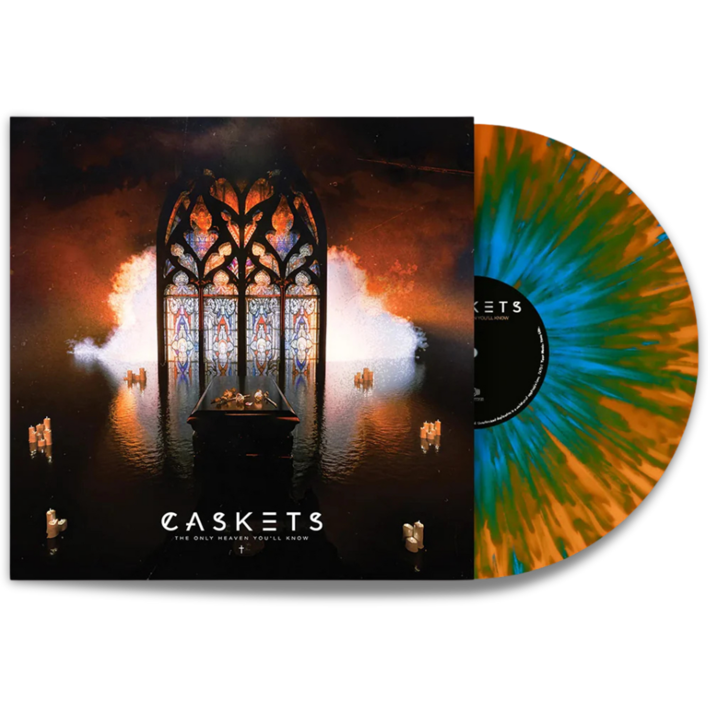 Caskets – The Only Heaven You'll Know (Orange w/ Sky Blue Splatter Vinyl)