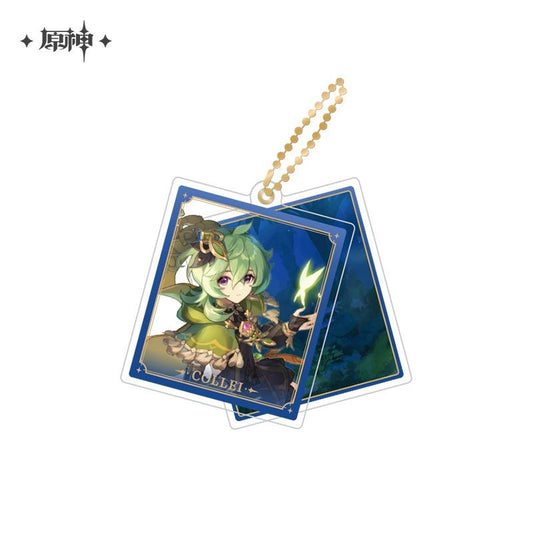 Genshin Impact Theme Chara Double Acrylic Keychain Collei