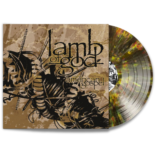 Lamb Of God – New American Gospel (Clear Black with White & Gold Splatter Vinyl, Limited Edition, 25th Anniversary)