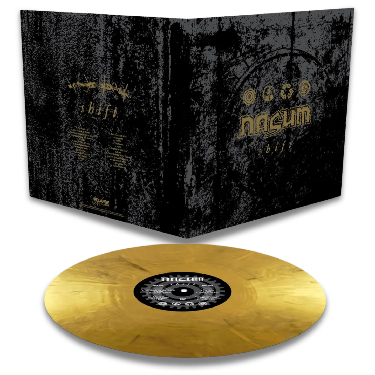 Nasum – Shift (Gold Metallic Marble Vinyl)