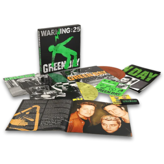 Green Day – Warning: 25 (25th Anniversary, 5LP, 1Green Galaxy, 1Yellow Marble, 3Orange Galaxy)