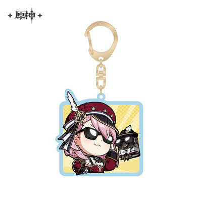 Charlotte – Genshin Impact Chibi Fontaine Character Expression Keychain