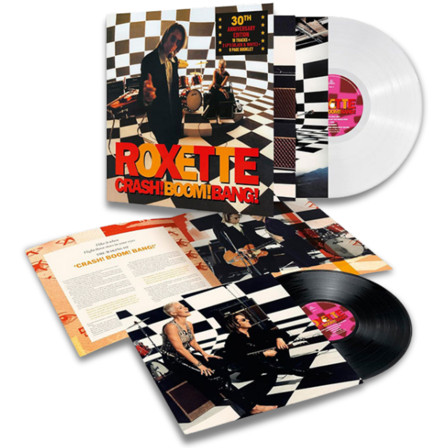 Roxette – Crash! Boom! Bang! (2LP, White & Black Vinyl, 30th Anniversary Edition)