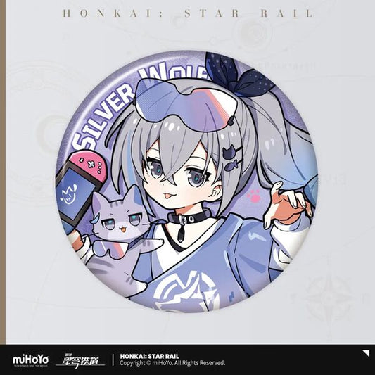 Silver Wolf – Honkai: Star Rail Chibi Cat Series Can Badge