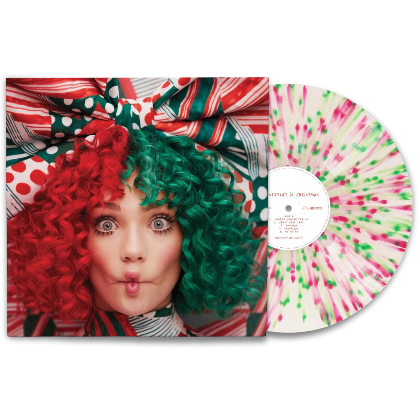 Sia – Everyday Is Christmas (White, Green, Pink Splattered [Peppermint] Vinyl)